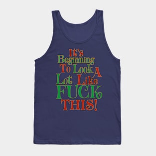 Fuck holiday cheer Tank Top